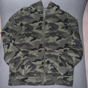 Old Navy Camouflage Kids Hoodie - Green and Black
